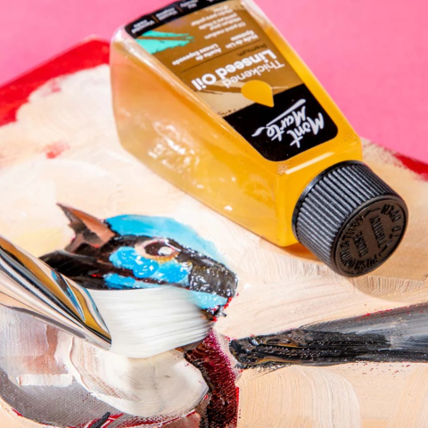 Ulei de in crud pentru pictura Mont Marte125ml [6]