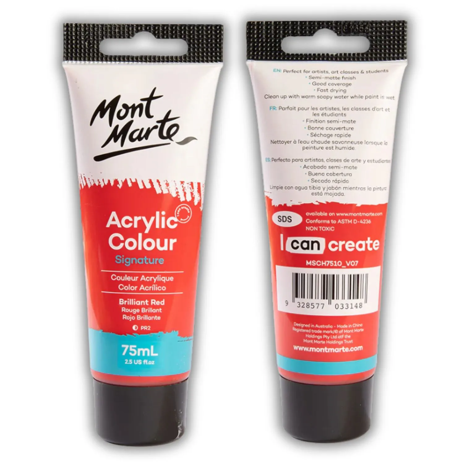 Vopsea acrilica Mont Marte set 6buc x 75ml [3]