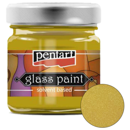 Vopsele sticla - Vopsea sticla metalizata 30ml Gold Pentart 26515