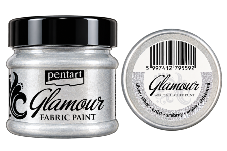 Vopsele textile - Vopsea textile Glamour 50ml Pentart