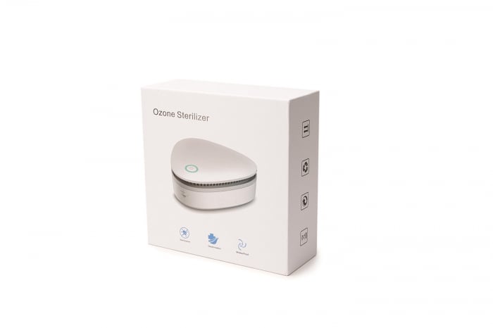 Purificator portabil Real Life cu ozon si UV (UVC), sterilizator, dezinfectant, antibacterian, dezodorizant, baterie, USB, LED, alb [4]