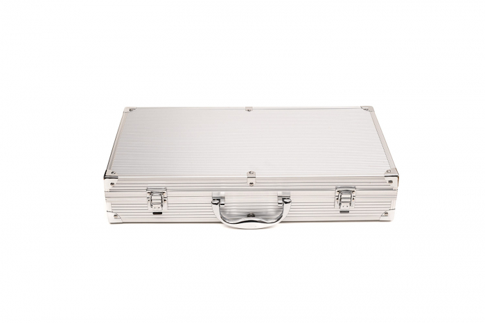 Set 30 accesorii gratar din otel inoxidabil Meige, calitate superioara, geanta transport din aluminiu, manusa, sort impermeabil, termometru 47x45.5x30cm [4]