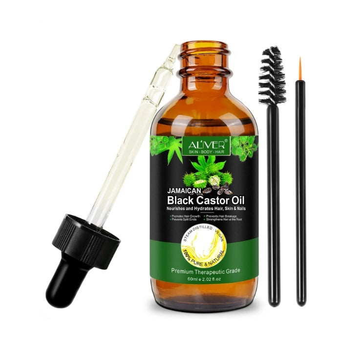 Ulei esential de ricin, Aliver, stimulează creșterea, întărește si previne ruperea părului, previne vârfurile despicate,hraneste, hidrateza parul, pielea si unghiile, 60ml [7]