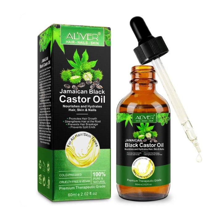 Ulei esential de ricin, Aliver, stimulează creșterea, întărește si previne ruperea părului, previne vârfurile despicate,hraneste, hidrateza parul, pielea si unghiile, 60ml [6]