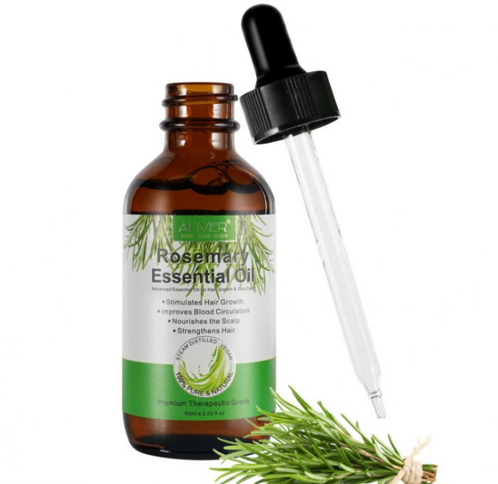 Ulei esential de rozmarin, Aliver, aromaterapie, echilibru hormonal, imbunatatirea circulatiei sangelui, ingrijirea parului, 60ml [4]