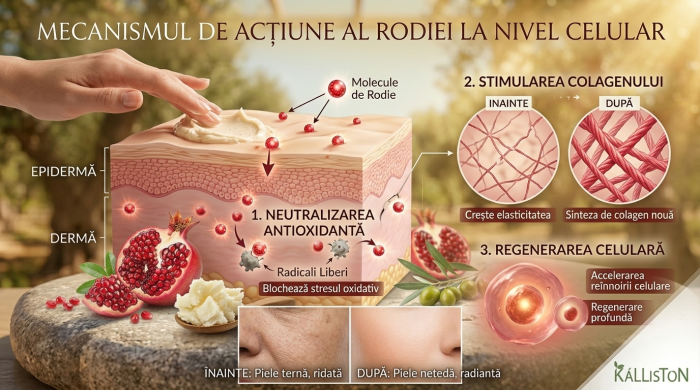Unt de corp KaLLiSToN Olive Passion, cu extract de rodie, unt de shea și ulei de măsline organic, hidratant, antioxidant,  200 ml [4]