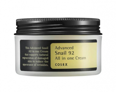 COSRX Advanced Snail 92% All In One Cream - crema de fata profesionala cu extract de melc hidratanta care hraneste si calmeaza tenul, 100g [0]