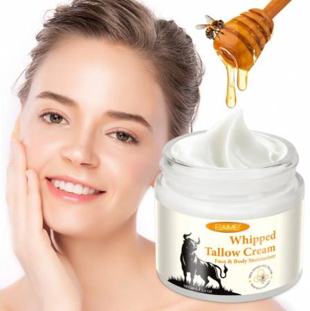 Cremă organică ELAIMEI, regeneratoare, pentru toate tipurile de ten si corp, hidratare profunda, hranitoare, antirid, contine seu de vita si ceara de albine, 60g [6]