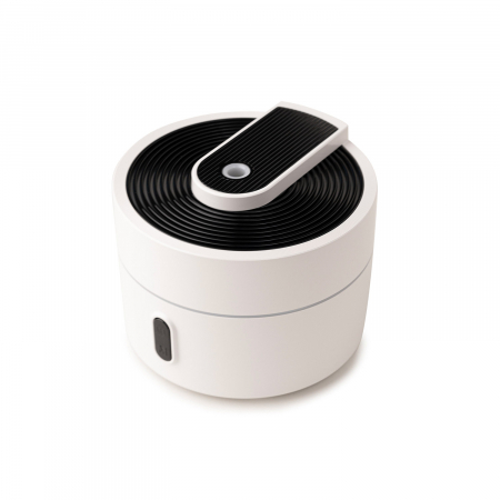 Difuzor aromaterapie Real Life, ultrasonic, portabil, capacitate 220 ml, USB, LED, umidificare cu ceata, hidratare, silentios, pentru birou, acasa, alb [2]