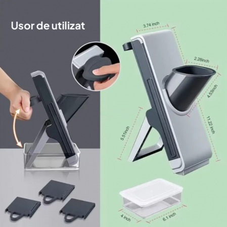 Feliator și răzătoare multifuncțională pentru legume, dispozitiv profesional de bucătărie [7]