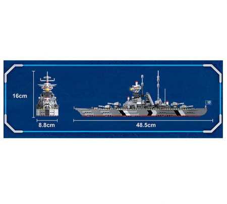 Jucarie educationala de constructie WOMA, The Cruiser Battle, 538, piese [3]