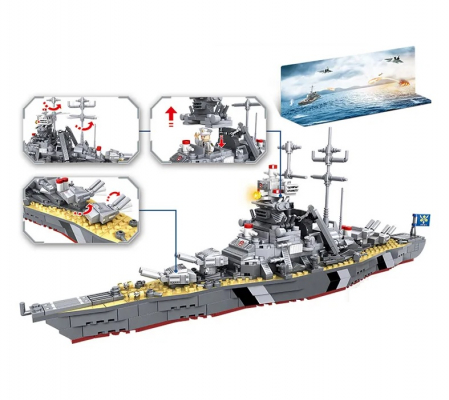 Jucarie educationala de constructie WOMA, The Cruiser Battle, 538, piese [2]
