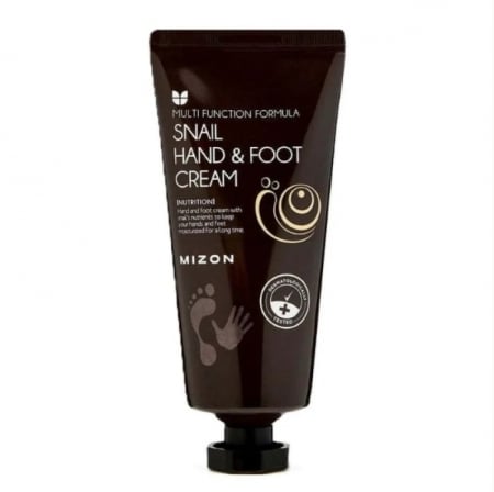 Produse - Mizon Snail Hand & Foot Cream, crema reparatoare, vindeca si hraneste pielea, cu extracte care au rol calmant, antiinflamator si cicatrizant, pentru maini si picioare, 100 ml