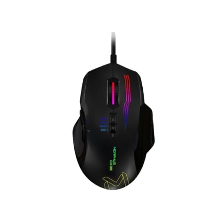 Produse - Mouse gaming GX38, optic, 6 butoane programabile, ergonomic, cu fir, 7200 dpi, acceleratie 20G, ambidextru RGB, USB2.0, negru