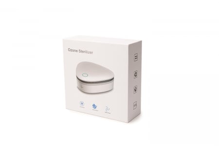 Purificator portabil Real Life cu ozon si UV (UVC), sterilizator, dezinfectant, antibacterian, dezodorizant, baterie, USB, LED, alb [3]