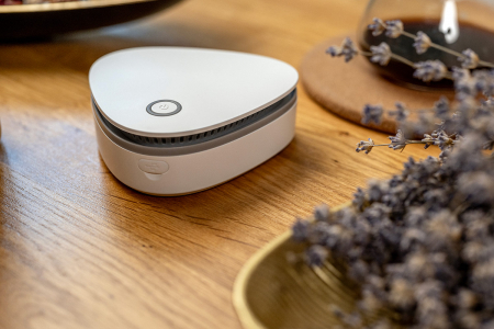 Purificator portabil Real Life cu ozon si UV (UVC), sterilizator, dezinfectant, antibacterian, dezodorizant, baterie, USB, LED, alb [8]