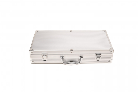 Set 30 accesorii gratar din otel inoxidabil Meige, calitate superioara, geanta transport din aluminiu, manusa, sort impermeabil, termometru 47x45.5x30cm [3]
