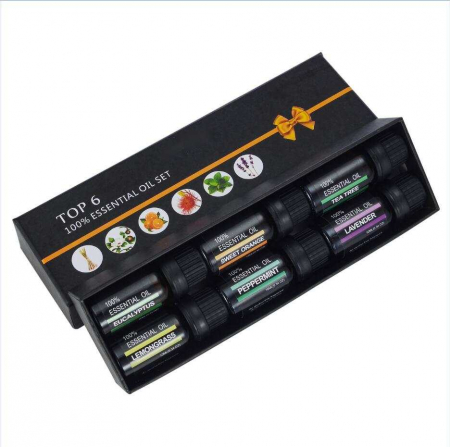 Set 6 uleiuri esentiale Lavanda, Eucalipt, Lemongrass, Tea Tree, Menta, Portocala Dulce, 10 ml [4]