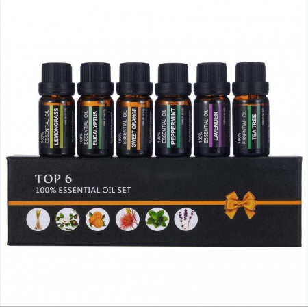 Set 6 uleiuri esentiale Lavanda, Eucalipt, Lemongrass, Tea Tree, Menta, Portocala Dulce, 10 ml [3]