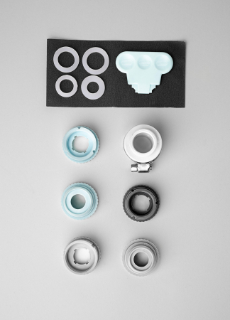 Set robinet Real Life cu afisaj digital, doua filtre (filtru carbon activ + filtru ceramic), lumina UV, 8 nivele de filtrare, purificator apa, indeparteaza clorul, metalele grele, conectori multipli [5]