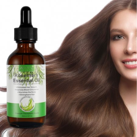 Ulei esential de rozmarin, Aliver, aromaterapie, echilibru hormonal, imbunatatirea circulatiei sangelui, ingrijirea parului, 60ml [4]