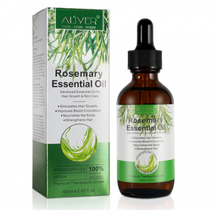 Ulei esential de rozmarin, Aliver, aromaterapie, echilibru hormonal, imbunatatirea circulatiei sangelui, ingrijirea parului, 60ml [7]