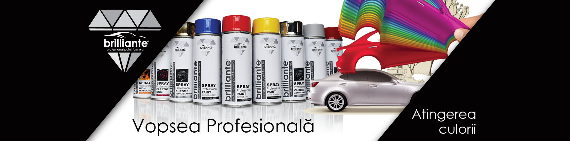 Brilliante – Vopsea spray profesională