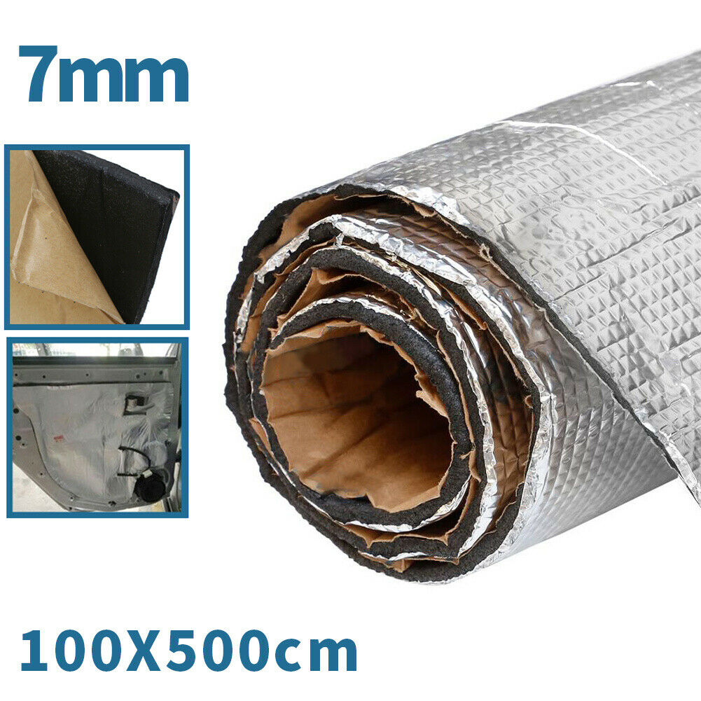 Folie de Izolare Fonica, Termoizolatoare, pentru Masina, Autobuz, Camion, 100 x 500 cm, 7mm Grosime [16]