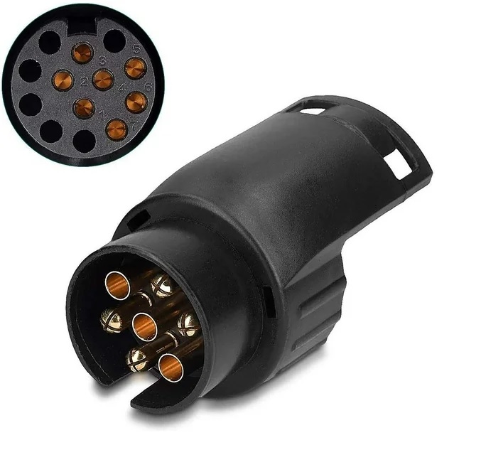 Accesorii Remorca - Adaptor pentru mufă de remorcă de la 7 pini la 13 pini 12V