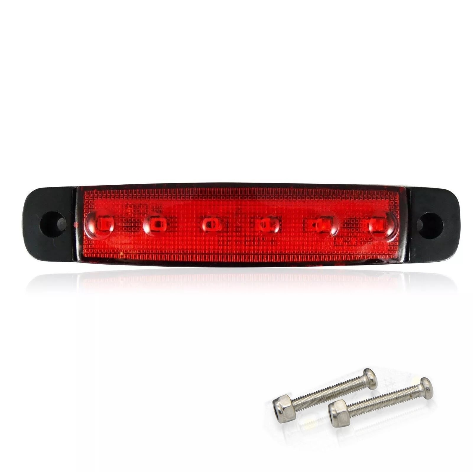 Accesorii Camioane - Lampa laterala Gabarit LED 12-24V, rosie pentru camion, remorca, TIR, van, rulota etc.