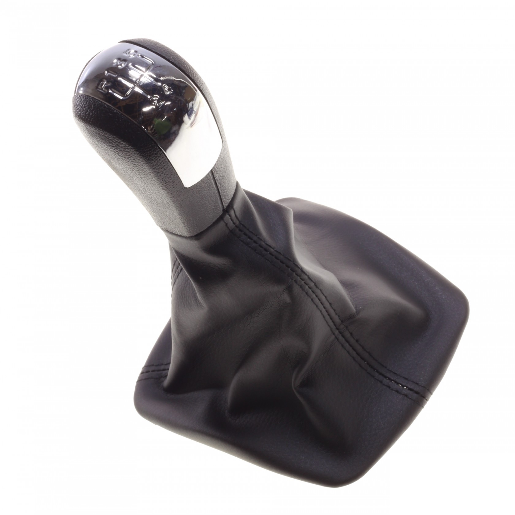Mansoane schimbator - Nuca schimbator viteze cu burduf din eco piele pentru Skoda Octavia II 5 viteze OEM 1ZD711113A
