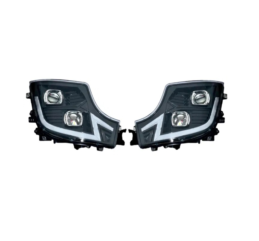 Faruri si proiectoare camion - Set faruri LED 24V stanga + dreapta cu DRL pentru Mercedes Actros MP4/MP5 OEM 9608200239 / 9608200339 / 9608200439 / 9608200539