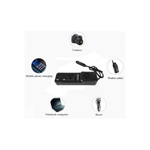 Invertor auto 12V 220V 200W port USB Type-C protectii multiple [4]