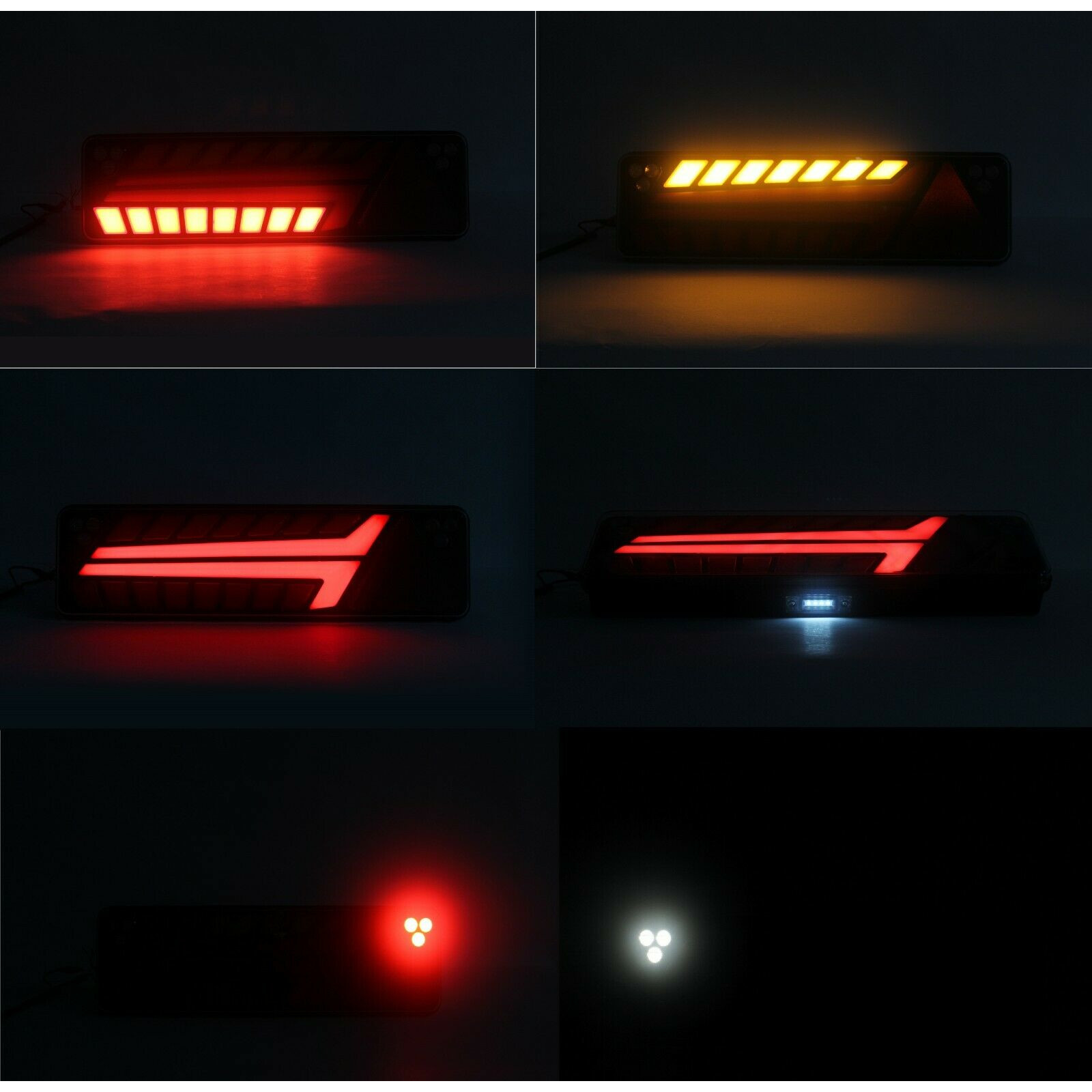 Set Lampi Auto LED Spate, Cu Semnalizare Dinamica, 52cm x 14.6cm, Universale, 7 Functii, Neon Glow, Potrivit Pentru DAF, MAN, Scania, Iveco, Volvo, Mercedes [3]