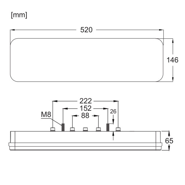 Set Lampi Auto LED Spate, Cu Semnalizare Dinamica, 52cm x 14.6cm, Universale, 7 Functii, Neon Glow, Potrivit Pentru DAF, MAN, Scania, Iveco, Volvo, Mercedes [9]