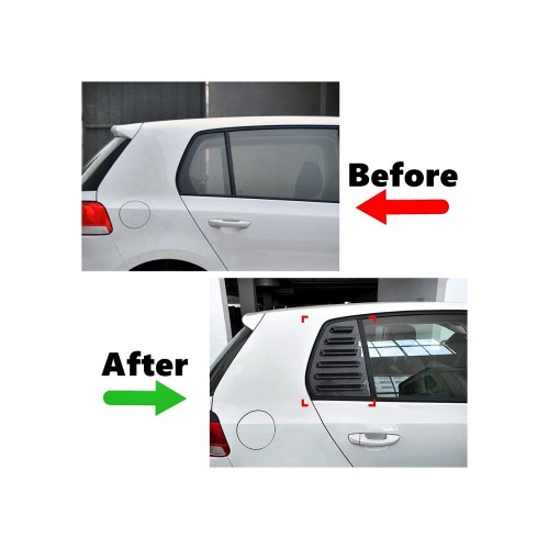 Set Ornamente protectie geam spate compatibil Volkswagen Golf 6 / MK6 Hatchback 2009-2012 [1]