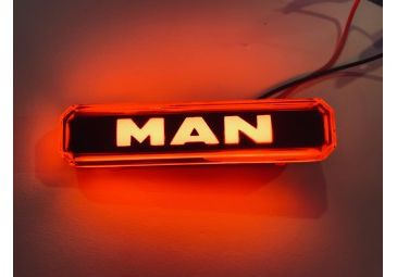 Lampa gabarit cu LOGO NEON Rosie MAN 12-24V [2]