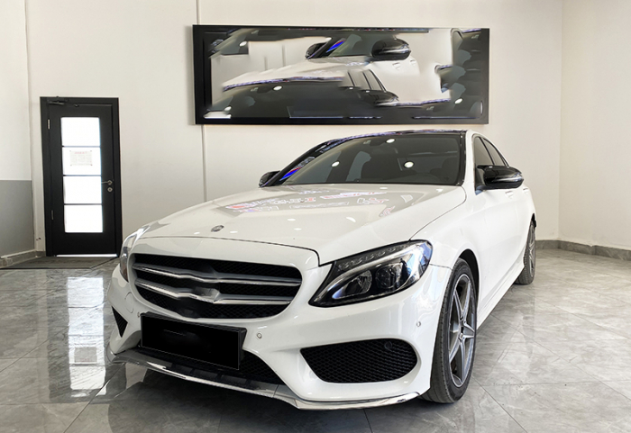 Capace oglinzi tip BATMAN  Mercedes Benz Seria C W205 (2015-2019)negru lucios [3]