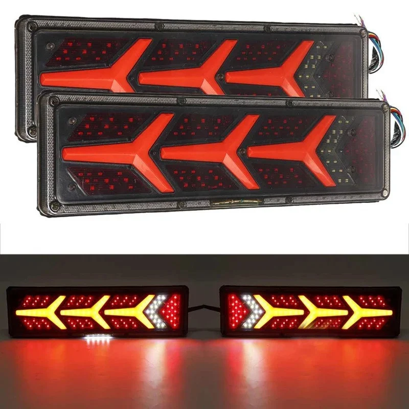 Set lampi spate efect neon 46cm x 12,5cm 24V semnalizare dinamica [1]