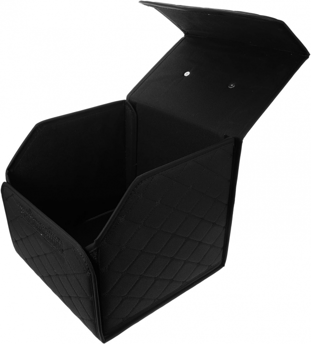 Organizator de portbagaj din piele de lux cutie de depozitare pliabilă [3]