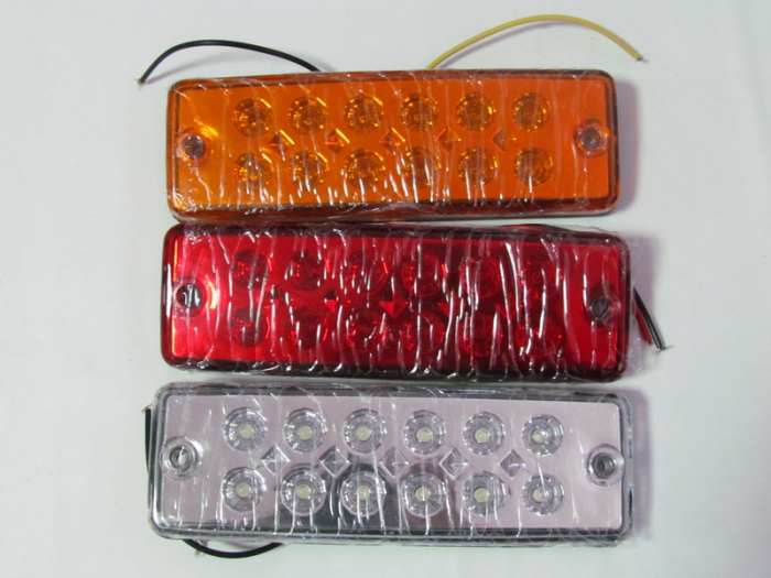 Lampa laterala 12 LED-uri 24v lumina alba [1]