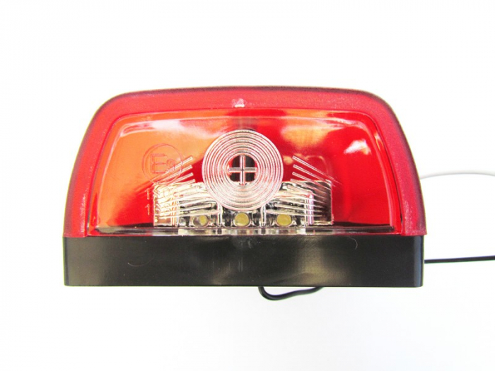Lampa numar LED 12V cu pozitie rosie. [3]