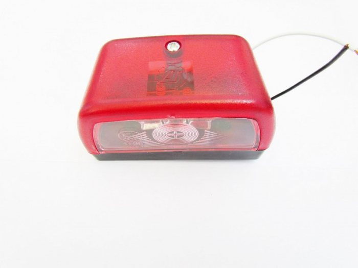 Lampa numar LED 12V cu pozitie rosie. [1]