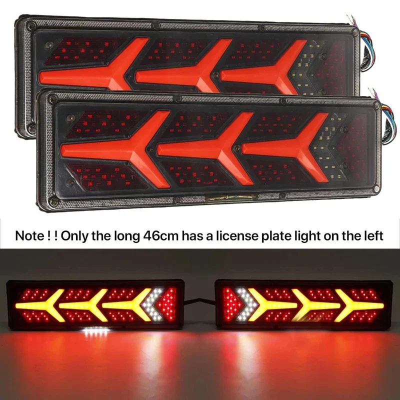 Set lampi spate efect neon 46cm x 12,5cm 24V semnalizare dinamica [3]