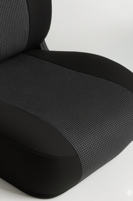 Set huse scaune dedicate 2+1 Ford Transit Custom (2013-2023) negru-gri [4]