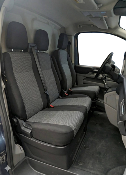 Set huse scaune dedicate 2+1 Ford Transit Custom (2013-2023) negru-gri [3]