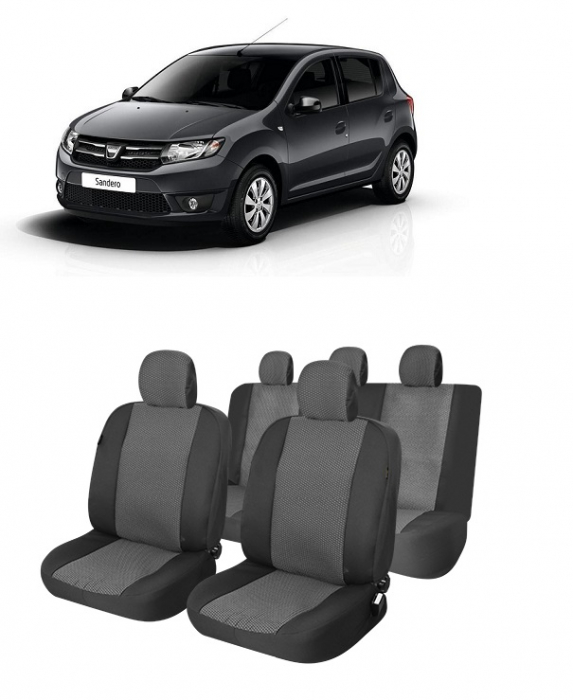 Set huse scaune dedicate Dacia Sandero 2013-2020 (Bancheta fractionata) [1]