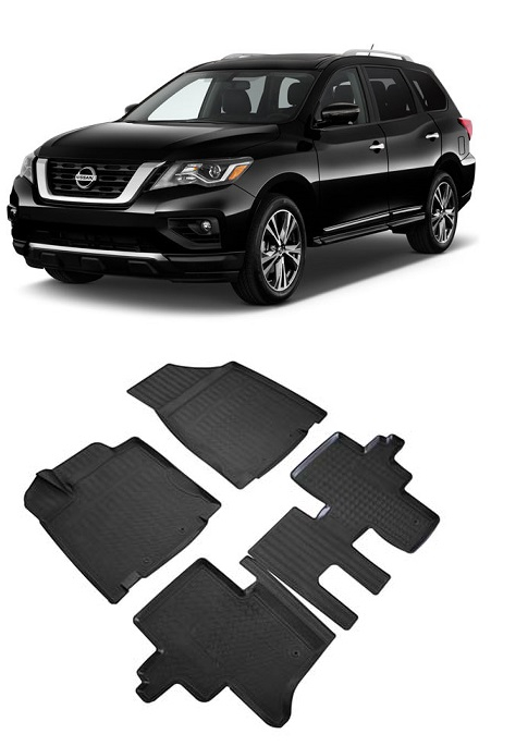 Set covorase cauciuc tip tavita Nissan PATHFINDER  (2012-2020) (5 LOCURI) [1]