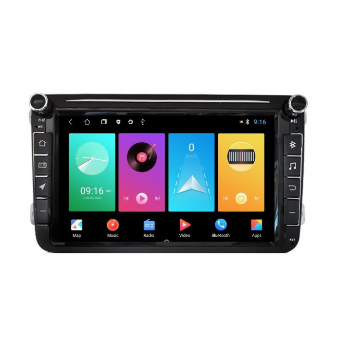 Navigatie  Android dedicata Skoda Octavia II 2004 - 2013, 1GB RAM, Radio GPS Dual Zone, Display HD 8" Touchscreen [2]