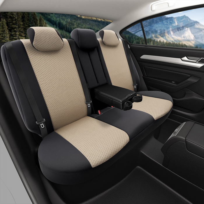 Set huse scaune piele si material textil Kia Sportage 2010-2015 (BANCHETA FRACTIONATA) [2]